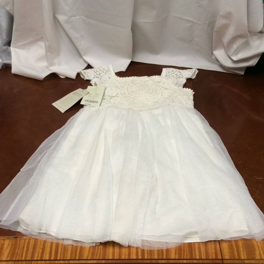 Monsoon Children “Estella” tulle and lace Dress